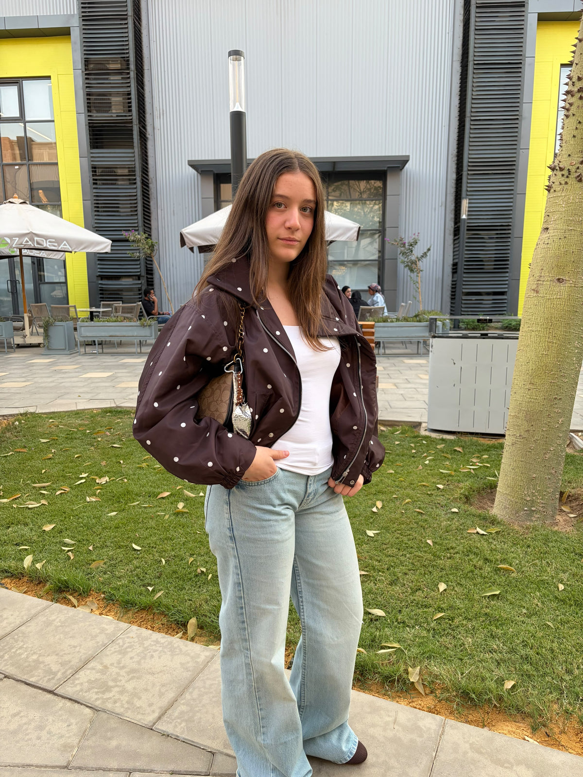 Polka Dots Brown Jacket